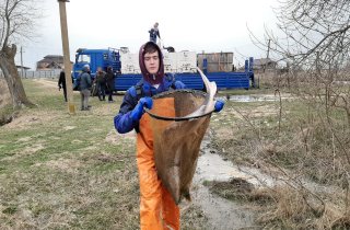 Место выпуска особо ценной рыбы круглосуточно патрулируют госинспекторы Приазовского заказника